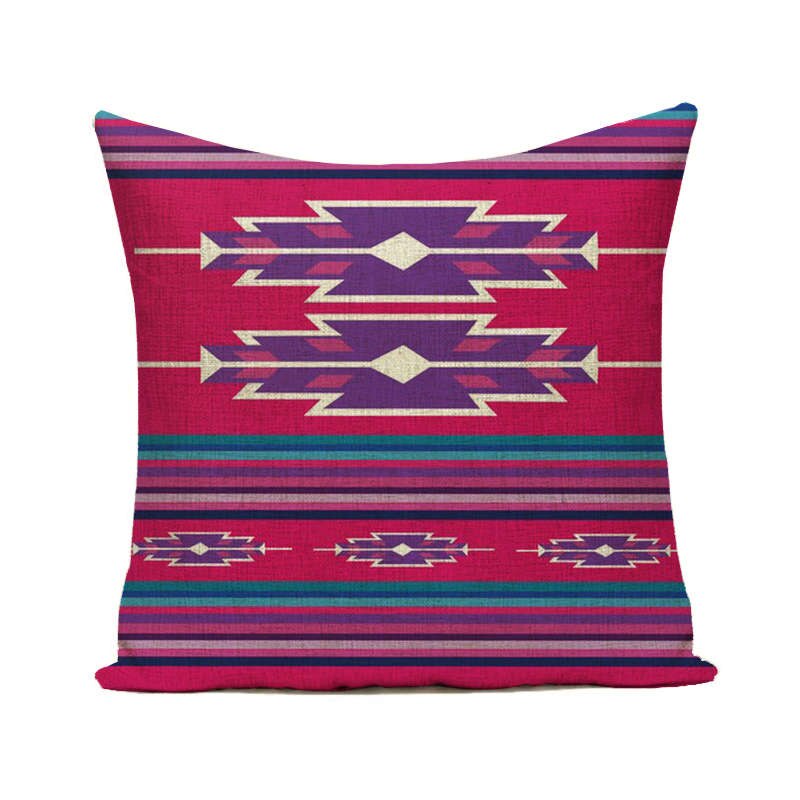 Sierkussen Gevallen Bohemian Aztec Geometrische Patroon Kussenhoes 45Cm X 45Cm Thuis Woonkamer Decoratie Linnen/katoen Kussensloop