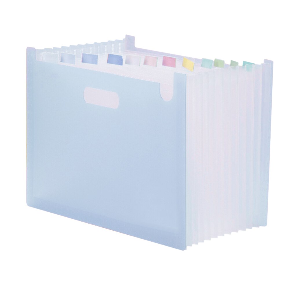 Document Organizer With Lables Rainbow Classification 13 Pockets Storage Bag A4 File Folder Business Office Study Large Capacity