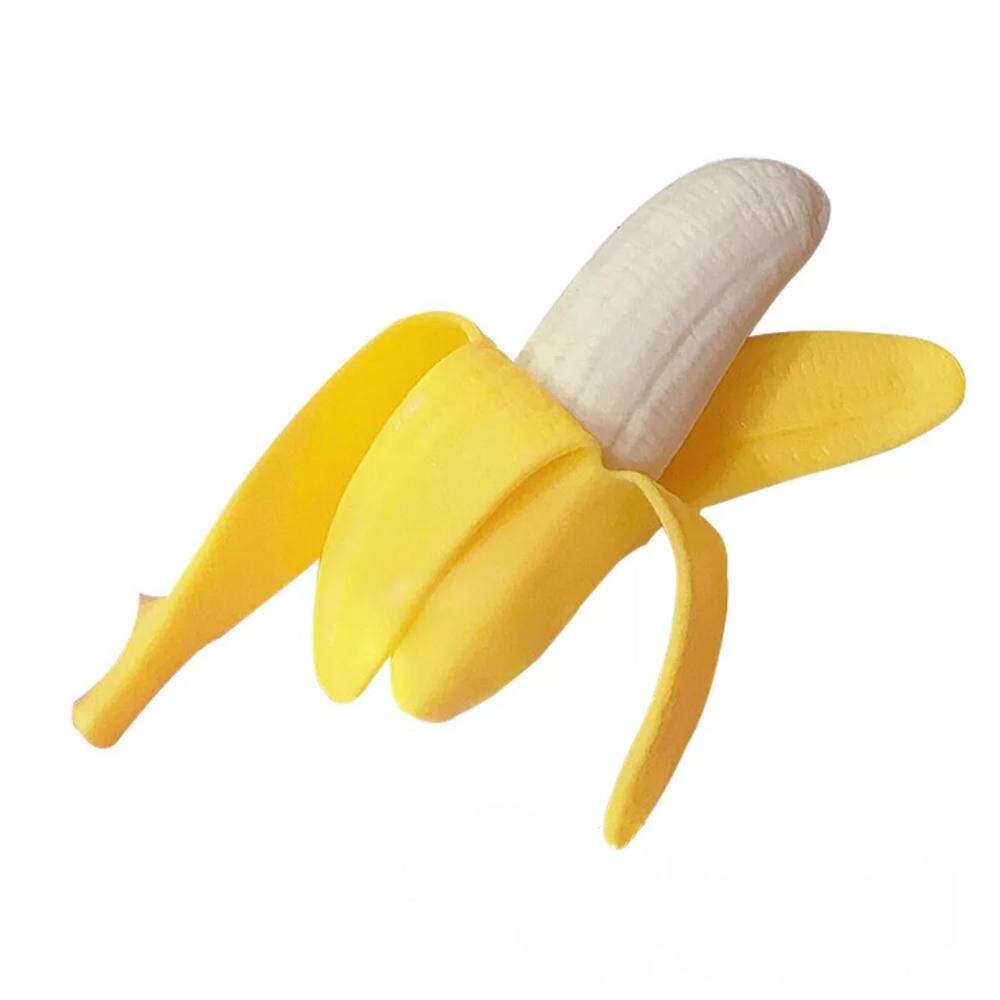 1Pc Leuke Squishy Banaan Trp Elastische Simulatie Banaan Langzaam Stijgende Squeeze Antistress Speelgoed Voor Kinderen: Large A