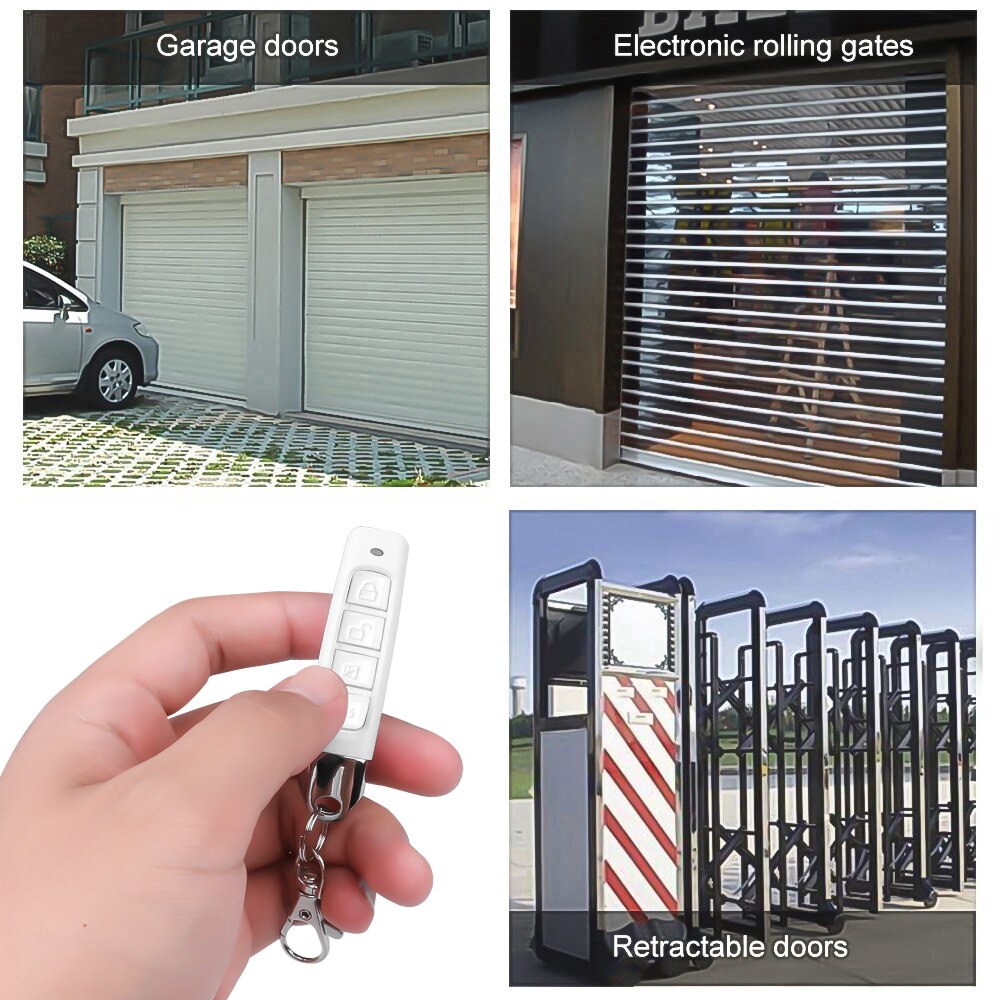 kabellos RF Fernbedienung 433 MHz Schloss bilden Elektrische Tor Garagentor Fernbedienung Schlüssel Für Regler