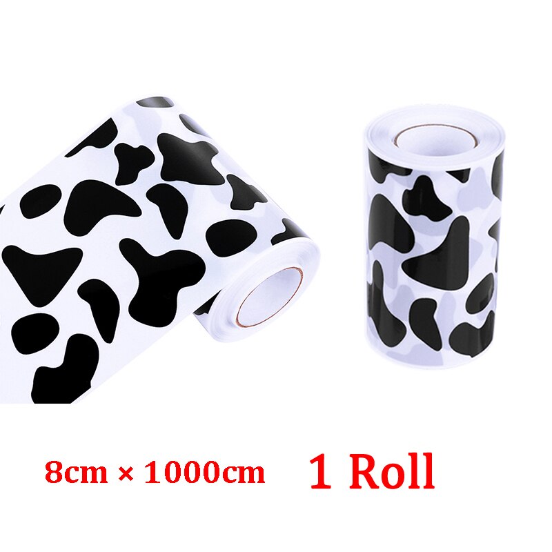 1 Roll Transparent Cake Collar Mousse Surrounding Edge Kitchen Cake Chocolate Candy Baking Surround Film Lining Rings Molds ZXH: Cow 8cmX10m