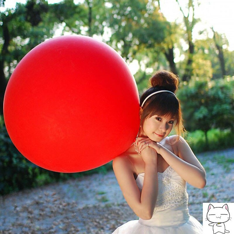 36 pouces géant 90cm coloré rond Latex ballons hélium gonflable mariage fête d'anniversaire grand ballon fête décoration fournitures