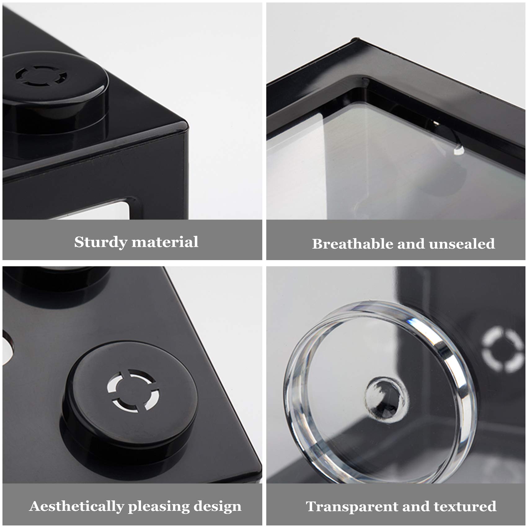 Small Fish Tank Mini Betta Aquarium Stackable Cube Tank Decor Ant Feeding Case Mini Reptile Row Box for Office Home