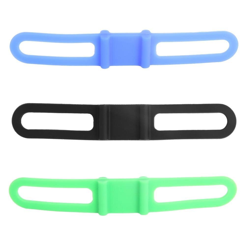 Siliconen fietsband bergweg zaklamp telefoon zaklamp banden elastische band fietslamp clip montage houder fietsaccessoires