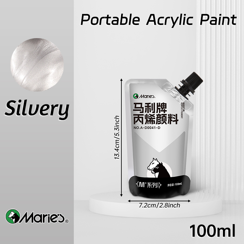 100 ml Marie-Acrylfarbe, verschiedene Farben, wasserfest, Pigmente zum Basteln, Felsen, Holz, professionelle Pigmente für Erwachsene, Künstler