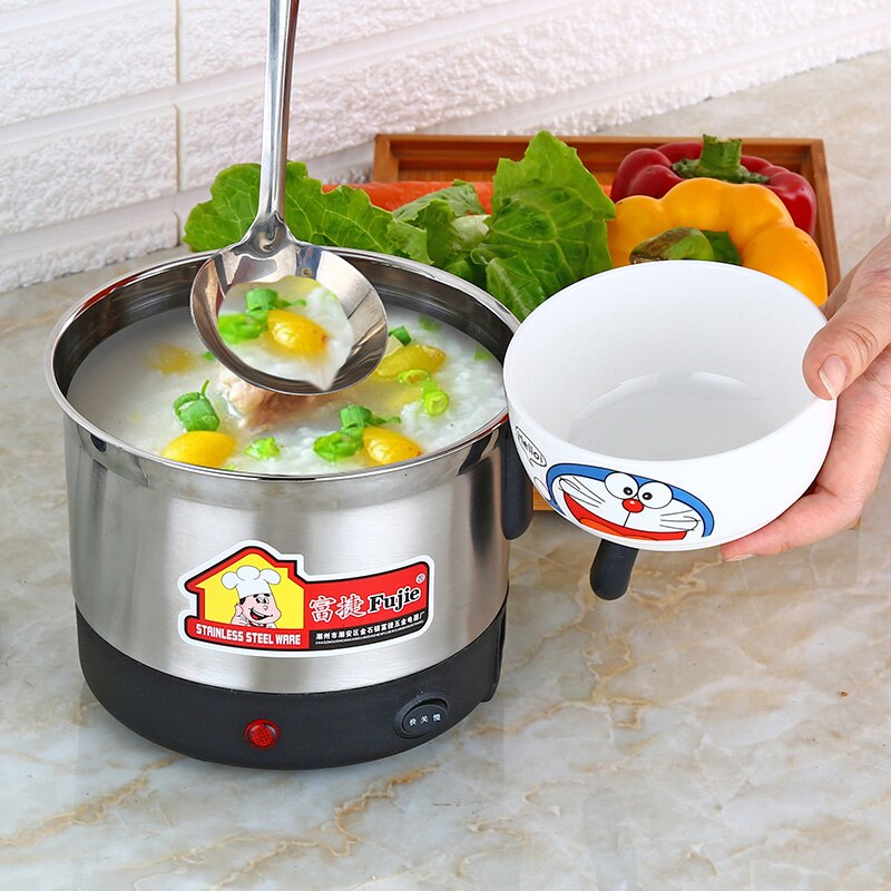 Noodle Fast Cooker Electric Cup Mini Travel Cup Stainless Steel Cup Multi-function Student Low-Power Boiling Noodle Pot