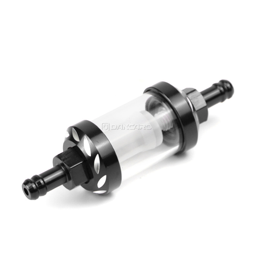 Filtro de combustible Universal para motocicleta, 8mm, motor en línea, carburador CNC, filtro de Gas y combustible, filtros de aceite para Motor, accesorios todoterreno ATV: Verde militar