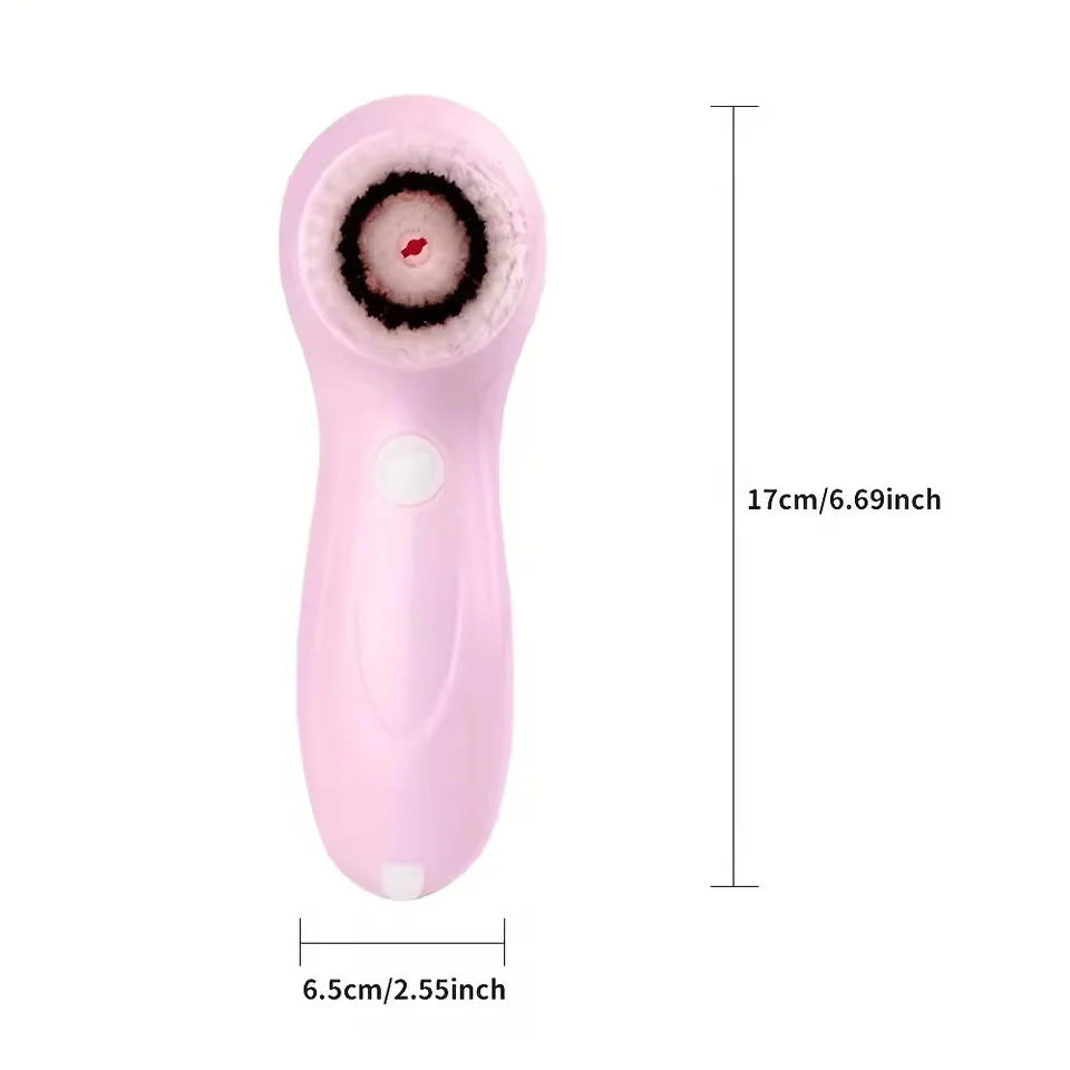 Cepillo de limpieza facial eléctrico con 3/6 cabezales intercambiables, masaje de limpieza profunda y limpiador facial para eliminación de espinillas