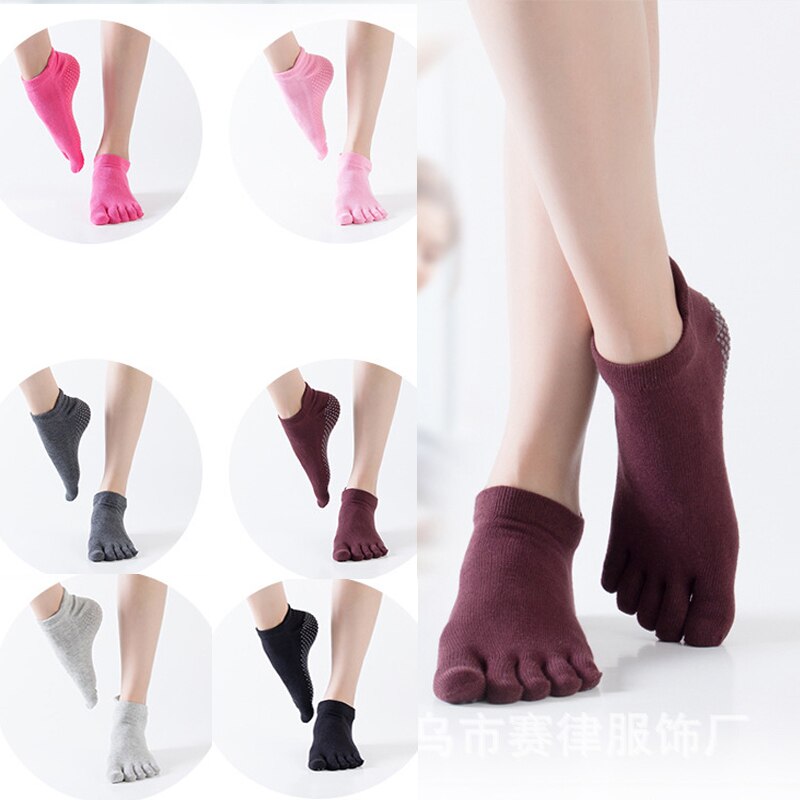 Yoga Sokken Vrouwen Non Slip Sokken met Grips Ademend Comfortabele Katoenen Barre Pilates Sokken voor Vrouwen
