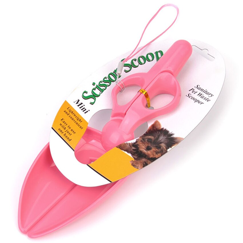 Mini Pets Poop Pooper Scooper Outdoor Portable Puppy Dogs Poop Shovel Picker Cleaning Poop Scissor Scoop Pet Litter Accessories