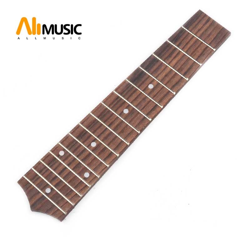 1 pcs 21 Inch Soprano Ukulele Fretboard 15 Fret Hawaii Rosewood Ukulele with 4mm Dot Fingerboard Replacement