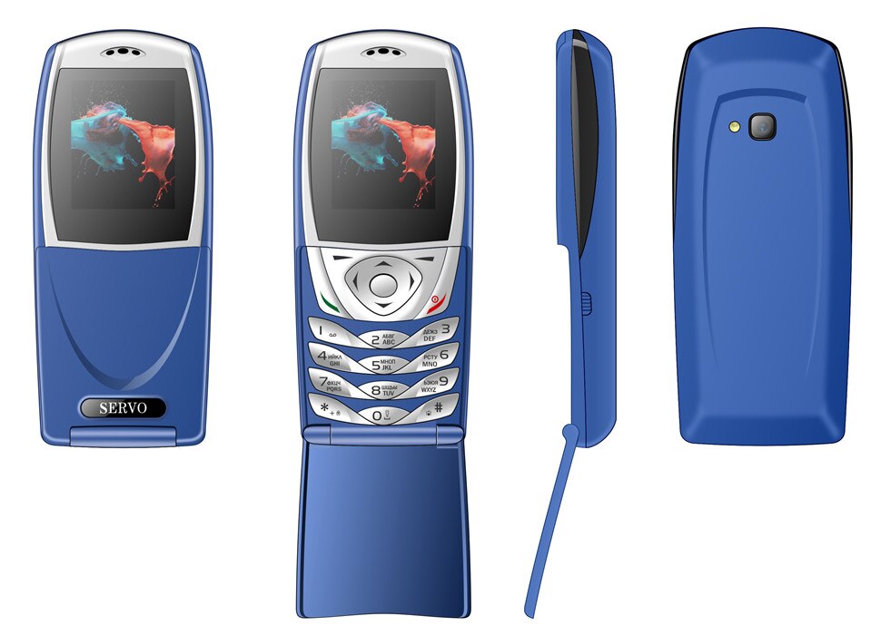 SERVO Telefoon S06 1.77 inch SpreadtrumSC6533 Dual Sim-kaart Gsm gsm Trillingen Buiten FM Radio Mobiele telefoons Russische toetsenbord