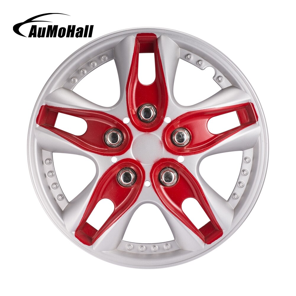 AuMoHall 4 stks/set 12 Inch Car Wheel Hub Caps Universal Car Wheel Hub Cover ABS voor Wiel Decoratie