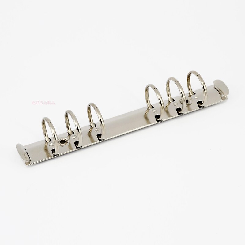 1pc a5 dokumenter metallringer spiralperm 6 ringer notatbokmappeklipp gjør-det-selv-album utklippsbokperm kalenderfiler ordne verktøy: Sølv