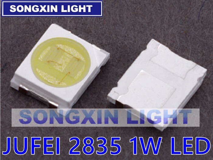 50PCS JUFEI LED Backlight 1210 3528 2835 1W 6V 96LM Cool white LCD Backlight for TV TV Application 01.JT.2835BPWS2-C