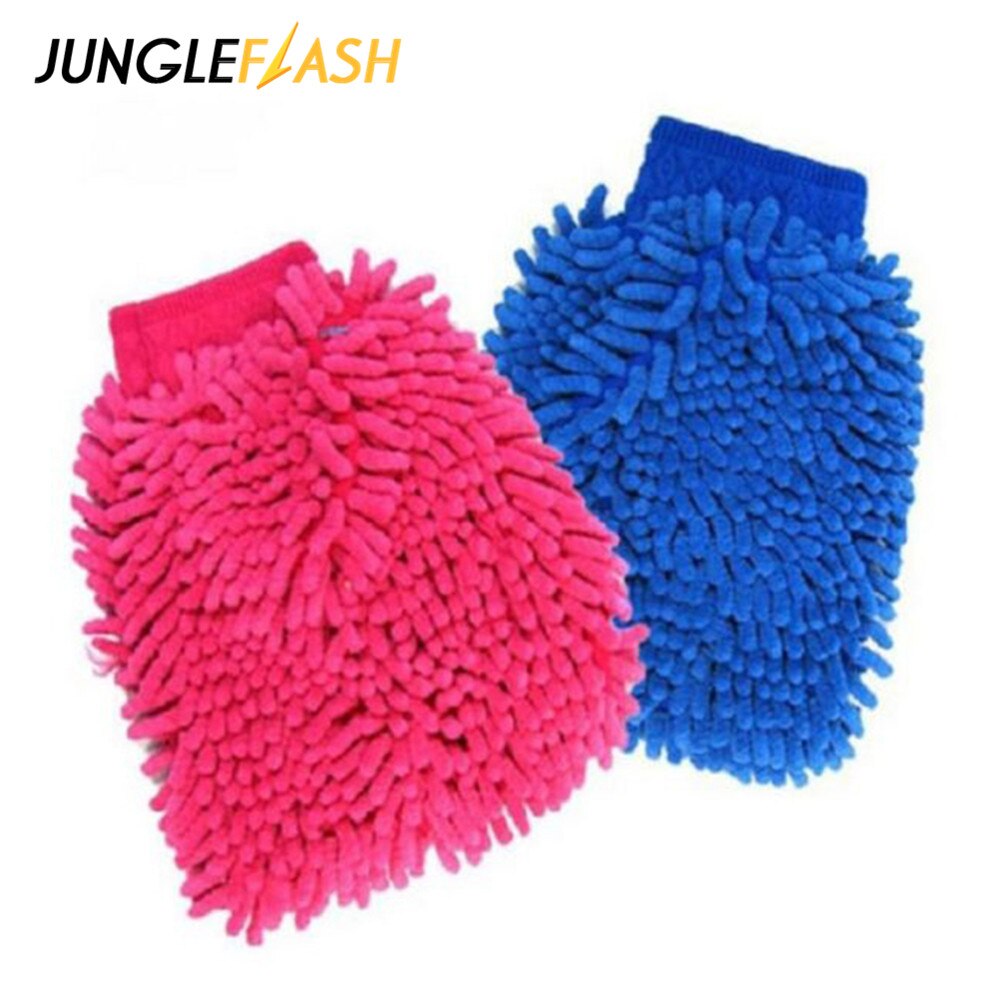 JUNGLEFLASH Mikrofaser Waschen Hand Handschuhe Große Größe Auto Fenster Staub Reinigung Handschuh Haushalt Reinigung Handtuch Auto Trocknen