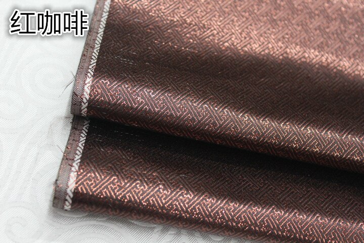 Robe de poupée cheongsam mongole en Satin, spirale carrée Vintage, Faux Satin, brocart de soie doré, tissu Jacquard, dentelle, bricolage: Red coffee