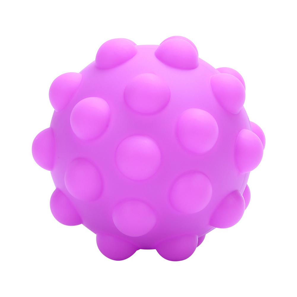 7 eksklusive stiler 3d fingerleker ball spill anti stress kawaii popit figet barn leker 3d fidget leker ball barn: Lilla