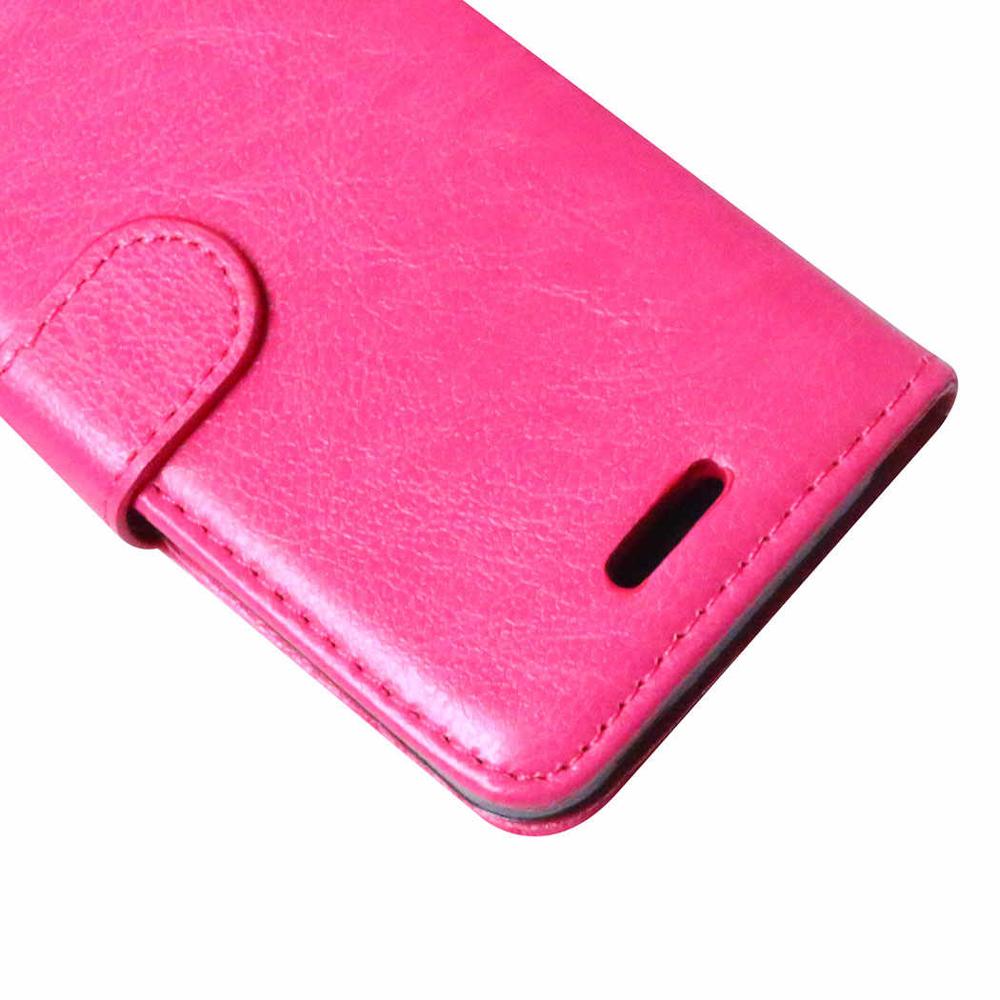 Case For Alcatel One Touch Pop C9 C 9 Dual OT 7047 7047D OT-7047D SJ0365 Flip Leather Phone Cover For Alcatel C9 pop para: Rosy red