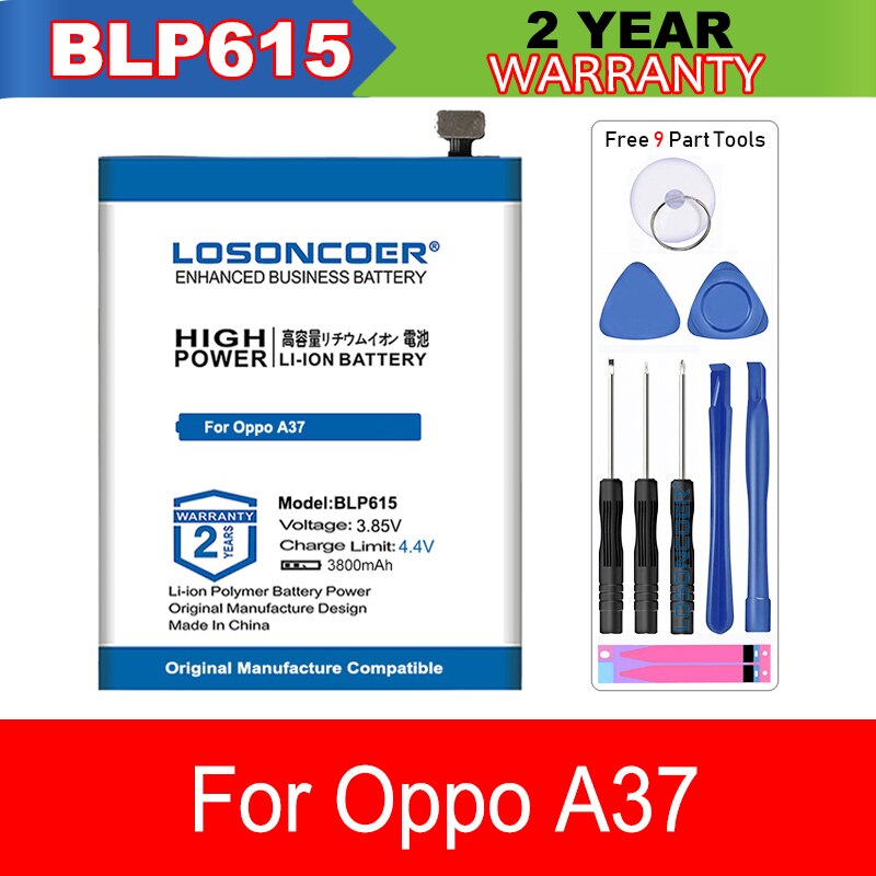 For OPPO R15 Pro A91 A7X 18013 1805 A37 R7S R7s R7SM R7st Find X A77 A73 A73S A73T R9 R9TM A79 R9S PLUS F11 Pro Find 7 Battery: BLP615 For OPPO A37