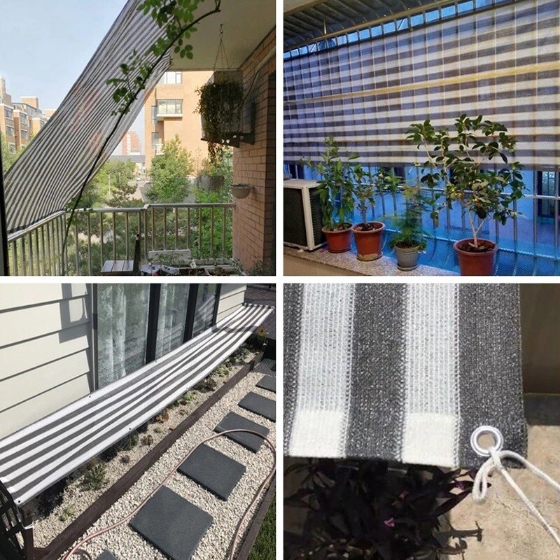 Home Balcony Privacy Screen with Grommets Fence Outdoor Garden Breathable with Grommets Residential Hotel Protection Summer Item