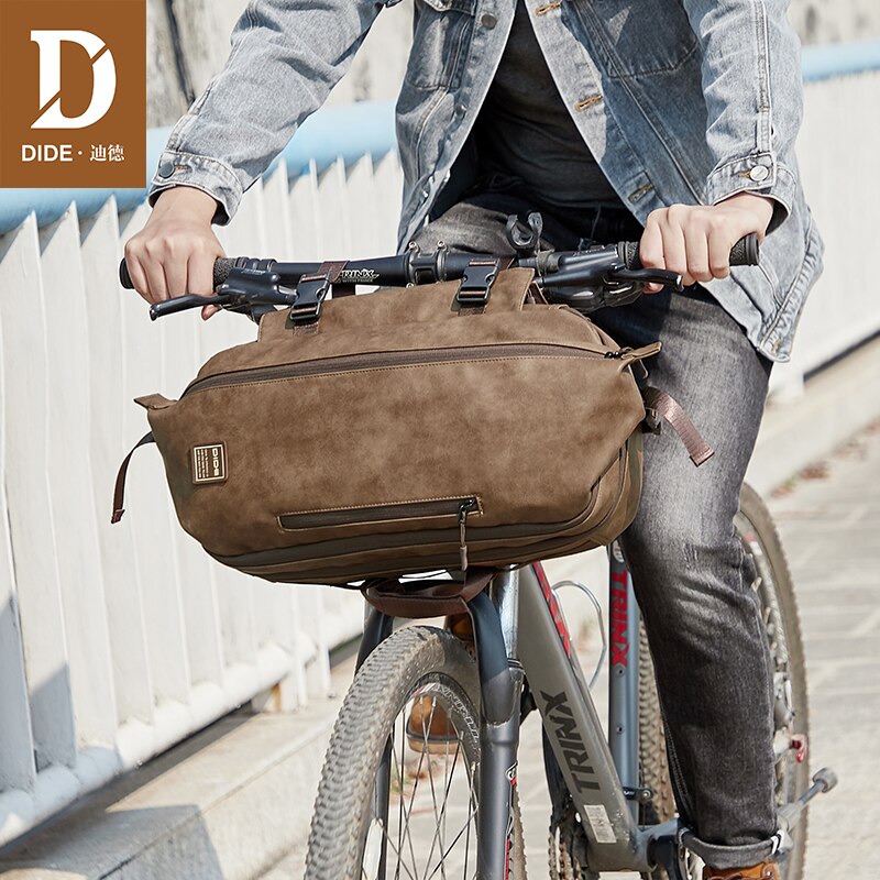 DIDE Multifunction Three layer Men's Chest Bag Male PU Leather Messenger Shoulder Bag For Teenagers Travel Crossbody Bolsas