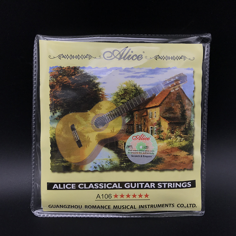 10-pack Ifunplay A106-H Klassiska Gitarsträngar - Klar Nylon & Silverpläterad Kopparlegering