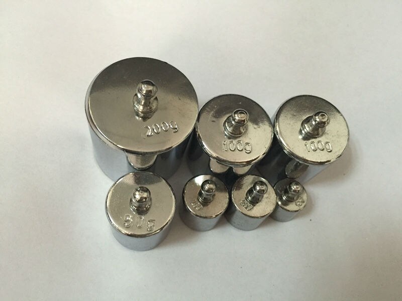Calibration Weight Set 200g 100g 50g 20g 10g 5g Grams Precision Calibration Jewelry Scale Weight Sets Total 500g 7PCS/Set