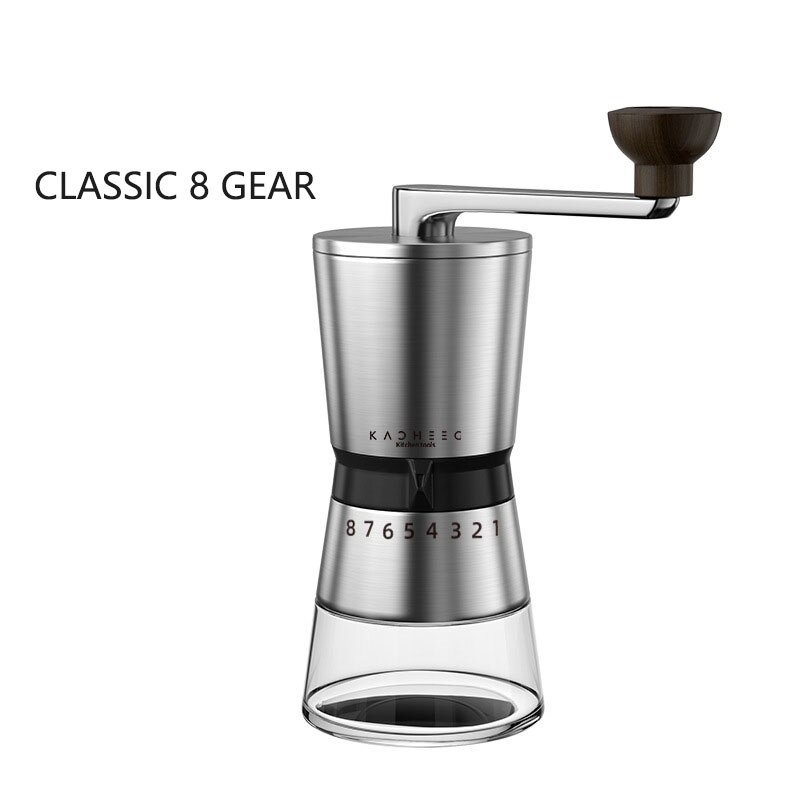 Barista Caffe Adjustable Coffee Grinder Italian Espresso Coffee Beans Machine Portable Coffee Maker Cafe Coffee Machine Washed: 8-speed professional