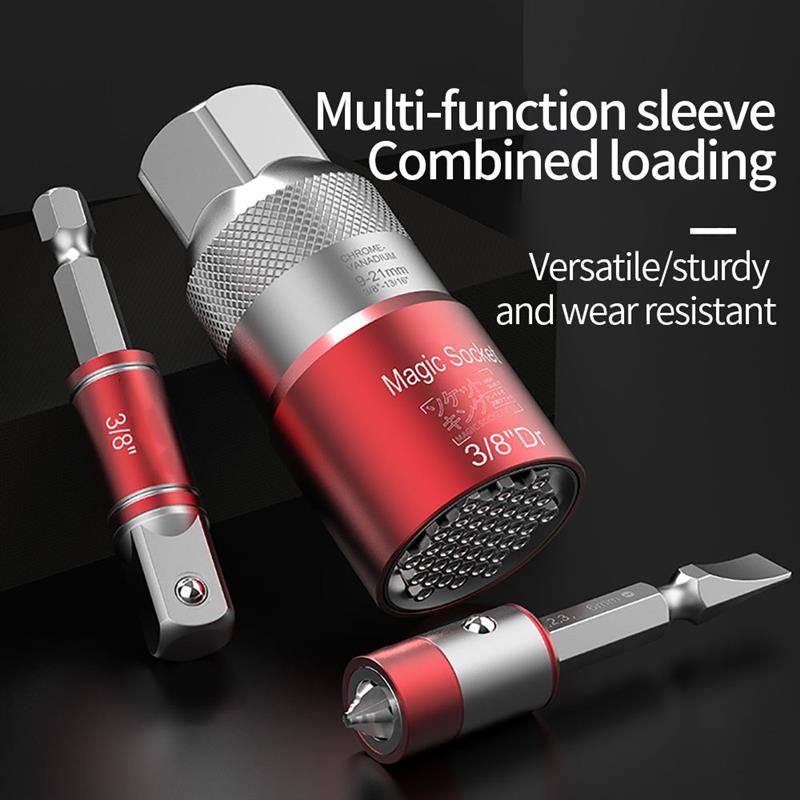 Magic Socket Set 1 set 9-21mm Socket Rotating Magic Sleeve Set Mult... – Grandado