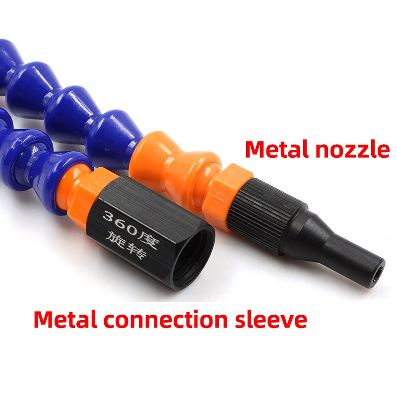 HIFESON 360° Adjustable Bamboo Shape Metal Glue Nozzle for Bathroom Glass Soft and Hard Glue Glue Nozzle