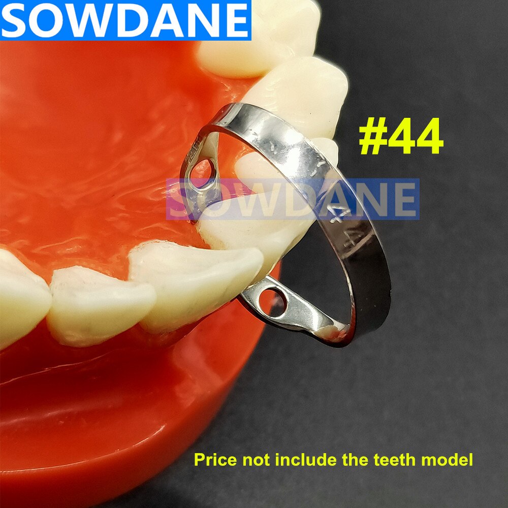 Dental Rubber Dam Klem Rubber Barrière Clip #44 Voor Voortanden En # B4 Voor Twin Cuspid Tanden: 1 piece Code 44