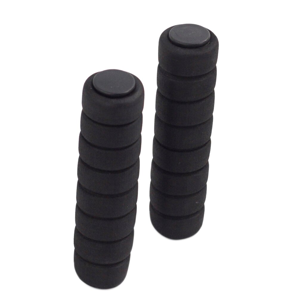 Empuñaduras de esponja suaves para manillar de bicicleta, 1 par, plegable, para brompton extralite kcnc, resistentes al agua