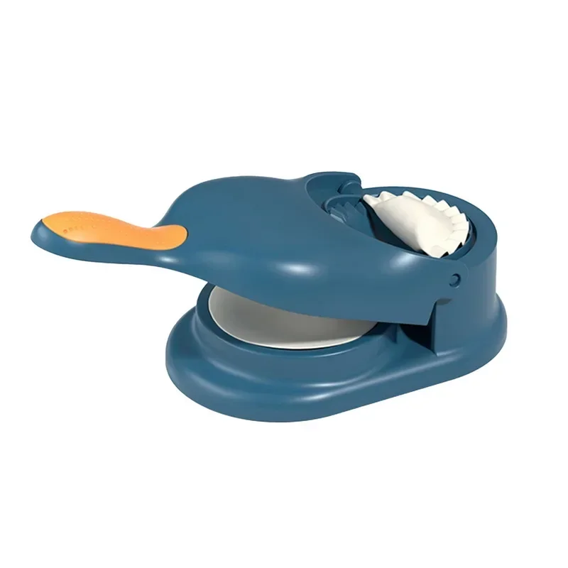 2 in1 stroj na knedle, výroba knedlí, diy súprava na balenie, lis na balenie, manuálny stroj na tvarovanie ravioli na cesto, šetriaci prácu: Modrá