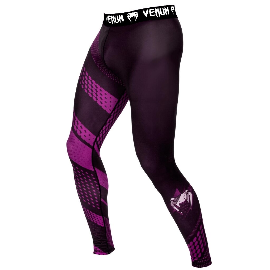 technical mma spats bjj no-gi grappling compression tights gym: Purple / S