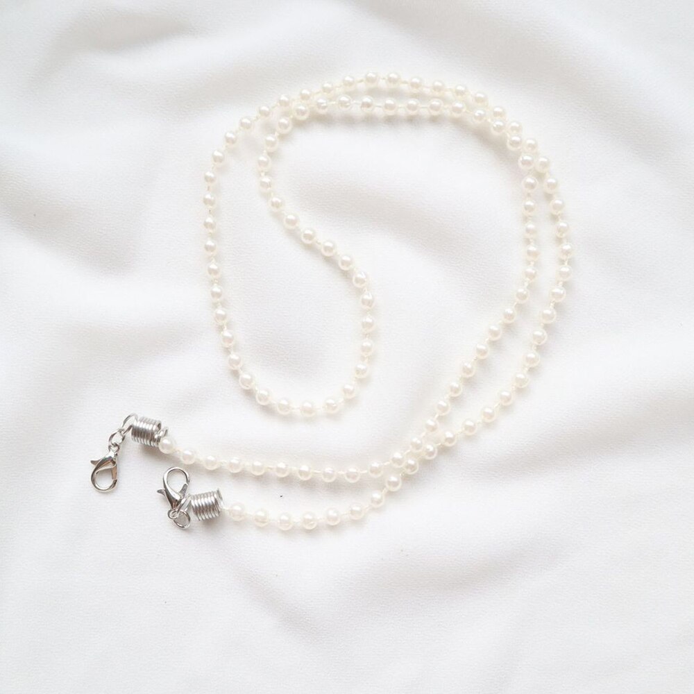 Collar de cadena antipérdida de longitud ajustable para mujer y niño, cadena para cuello, accesorios, collares de acrílico, correa de seguridad: 1