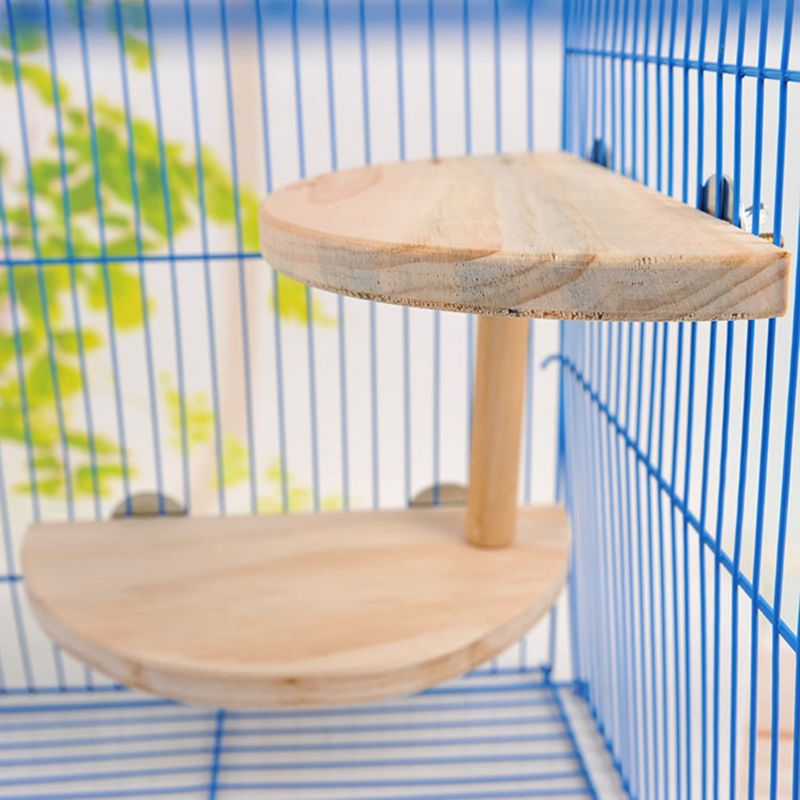 2 Layer Vogel Houten Platform Voor Chinchilla Hamster Kleine Dieren Oefening Speelgoed Pxpc
