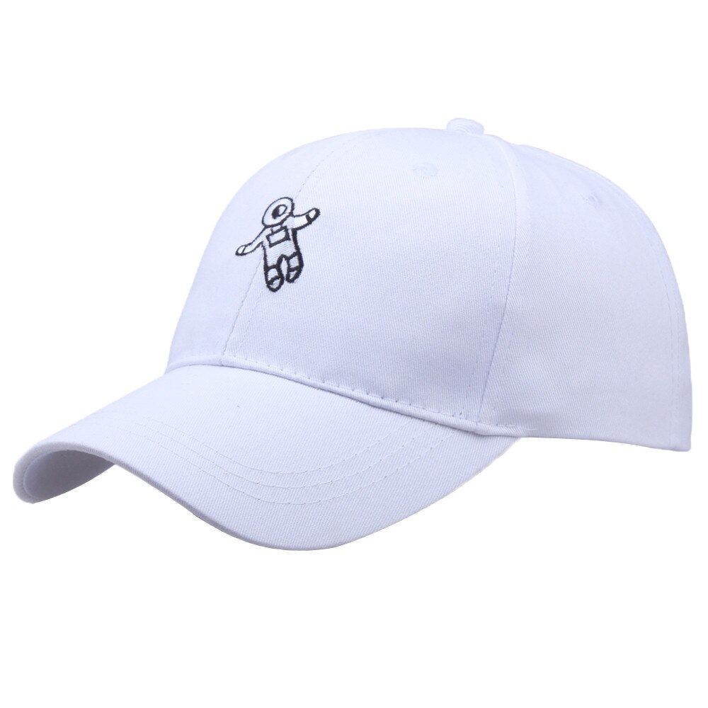 Unisex dad hat astronaut emberoidery baseball cap 4 colors available good snapback hats brand hat caps #P4: White 