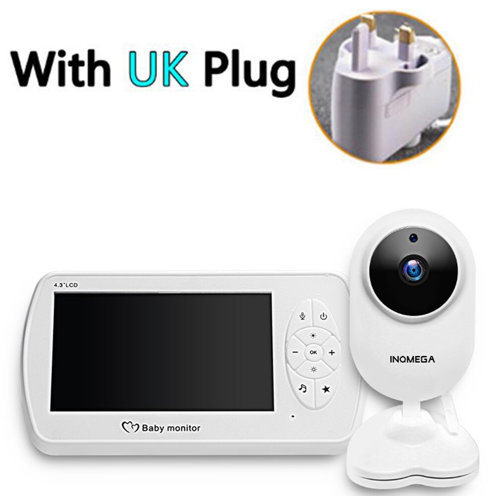 Baby Monitor with 4.3 Inches LCD Baby Monitor Infrared Night Vision Wireless Video Baby Sleeping Monitor Temperature Monitoring: UK