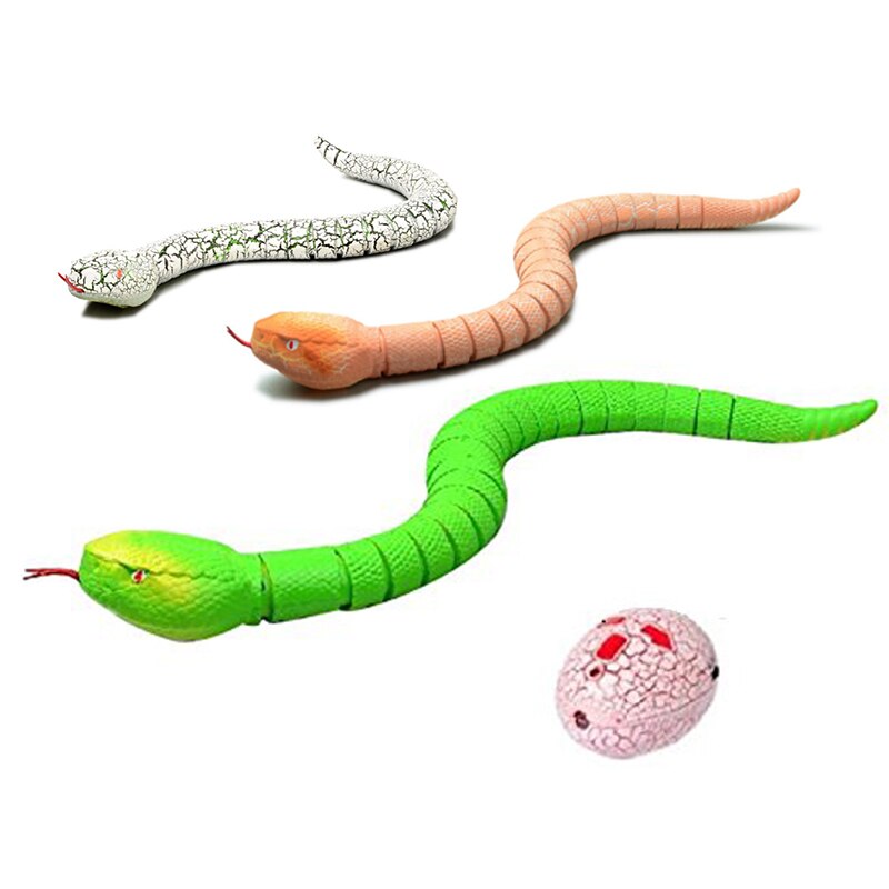 RC Remote Control Snake And Egg Rattlesnake Animal Trick Terrifying Mischief Toys for Children Funny Novelty Christmas