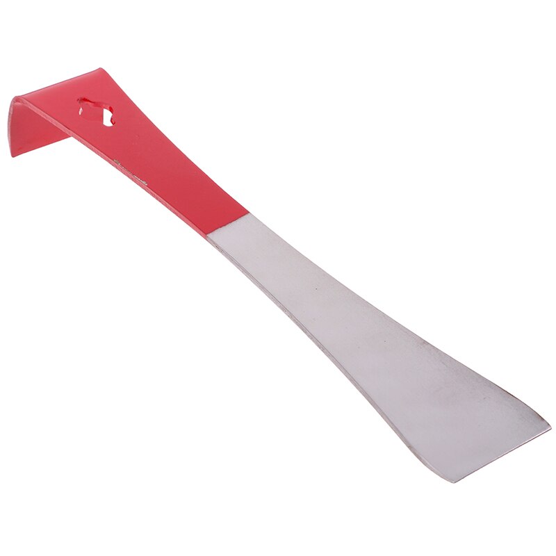 Rode imker roestvrijstalen lifter en schraper j-vormig j-type gereedschap gebogen staart bijenhaak schraper imkergereedschap