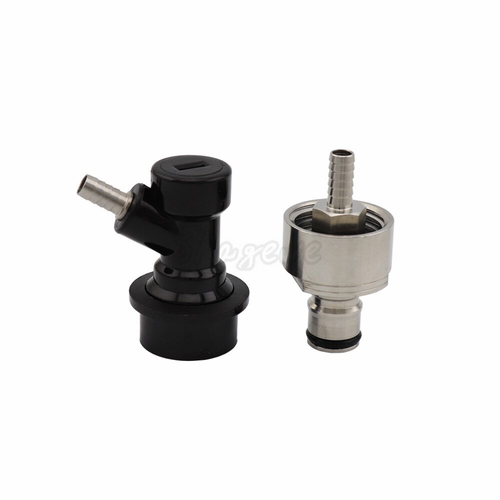Beer Brewing Carbonation Cap Carbonator &amp; Ball Lock Connector fit soft PET drink bottles Homebrew Kegging