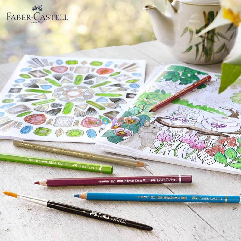 4 Stks/partij Faber Castell Professionele Polychromos Vette Gekleurde Potloden, Enkele Kleur Kunstenaar Grade Vette Lapis De Cor Potlood