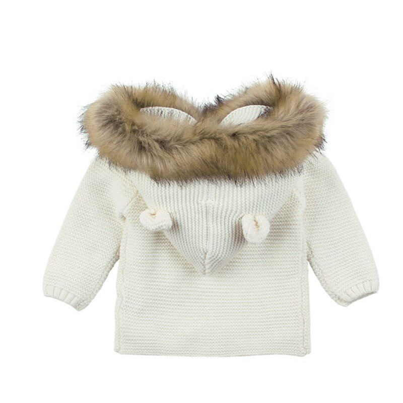 Barn barn tröja jacka höst bebis flicka pojke luvtröja kofta casual ytterkläder kappa kläder hvlv