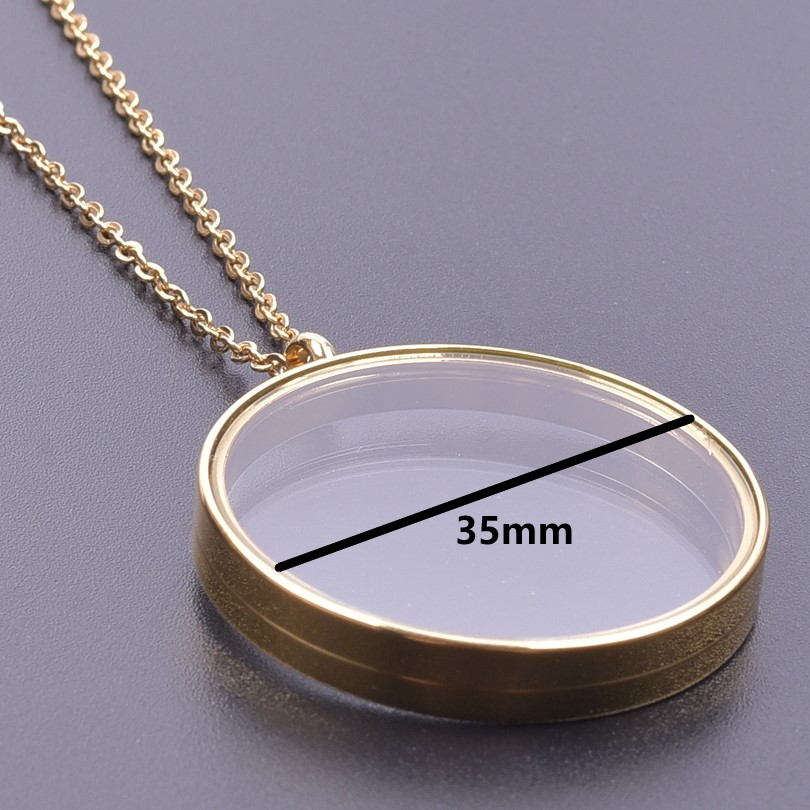1Pc Stainless Steel Round Reliquary Coin Holder Locket Pendant Women Necklaces Glass Floating Ashes Relicario Collares Jewelry