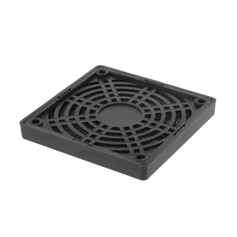 80mm plast støvtæt kabinet dæksel ventilator støvtæt filter vagt til computer pc