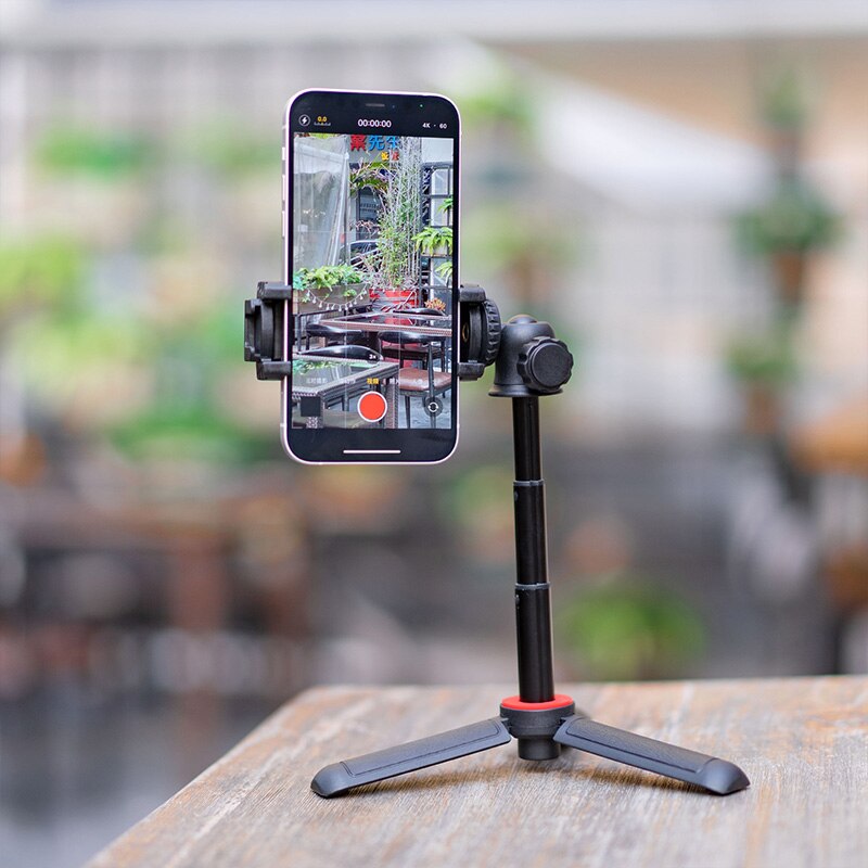 Ulanzi Mini treppiede pieghevole Smartphone Vlog treppiede supporto per telefono per iPhone 12 Pro Max SLR Camera Vlog con testa a sfera regolabile