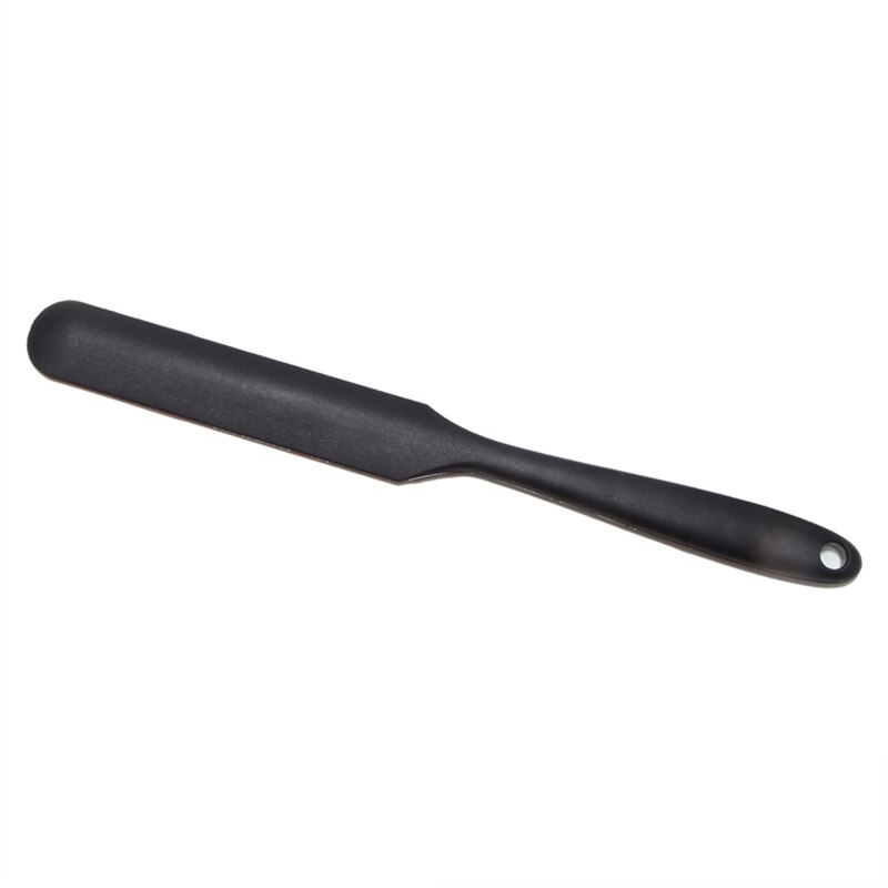 Small Colorful Silicone Scraper Long Scraper Butter Knife Scraper Cake Making Accessories Baking Scraper Tool Cake Scraper Tool: Black