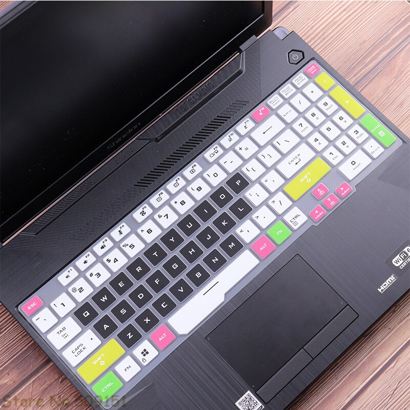 Silicone Keyboard Cover Skin For Asus TUF A17 FA706 Fa706ii FA706iu ASUS TUF Gaming A15 FA506 FA506iu FA506iv Fa506ii Laptop: Candy black