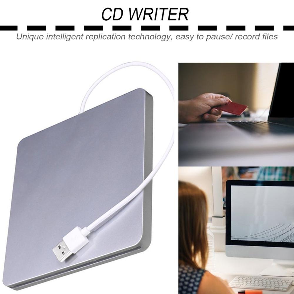 Usb Dvd Drives Optische Drive Externe Dvd Rw Brander Schrijver Recorder Slot Load Cd Rom Speler Voor Apple Macbook Pro laptop Pc